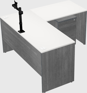 L-shaped office desk