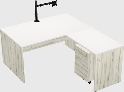 L-shaped office desk