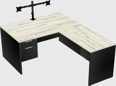 L-shaped office desk