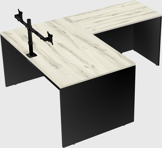 L-shaped office desk