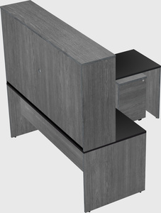 L-shaped office desk