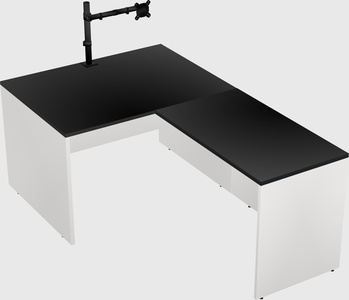 L-shaped office desk