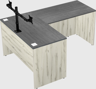 L-shaped office desk