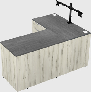 L-shaped office desk