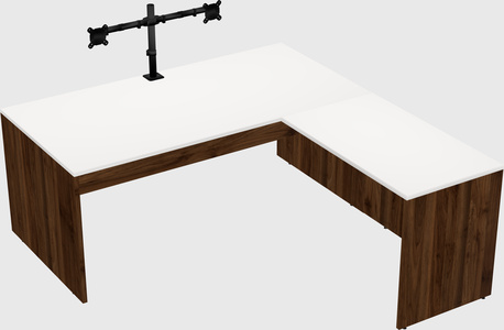 L-shaped office desk