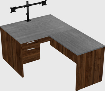 L-shaped office desk