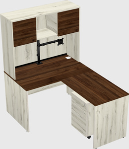 L-shaped office desk