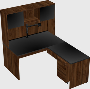 L-shaped office desk