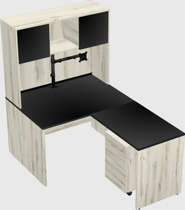 L-shaped office desk
