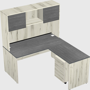 L-shaped office desk