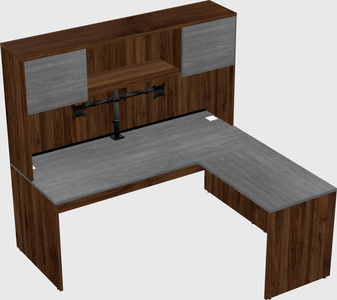 L-shaped office desk