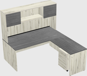 L-shaped office desk