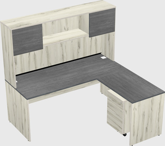L-shaped office desk