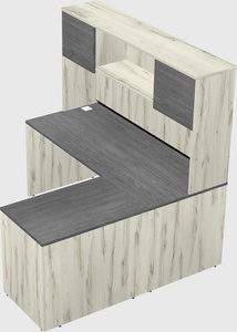 L-shaped office desk