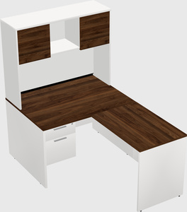 L-shaped office desk