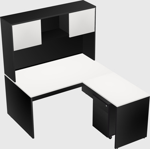 L-shaped office desk