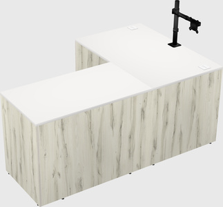 L-shaped office desk