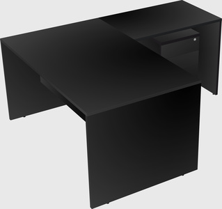 L-shaped office desk