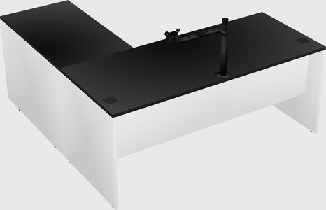 L-shaped office desk