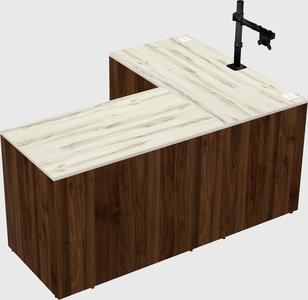 L-shaped office desk