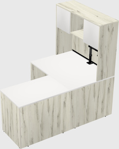 L-shaped office desk