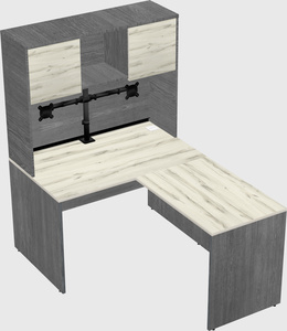 L-shaped office desk