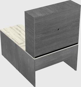 L-shaped office desk