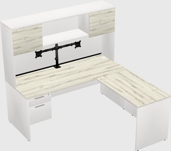 L-shaped office desk