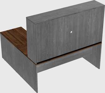 L-shaped office desk