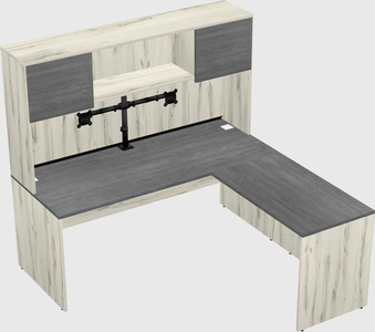 L-shaped office desk