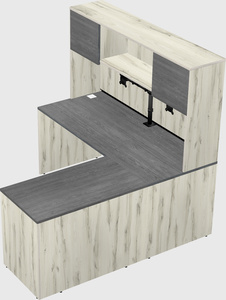 L-shaped office desk