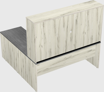 L-shaped office desk