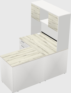 L-shaped office desk