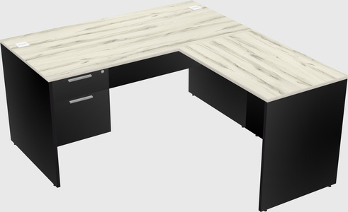 L-shaped office desk