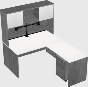 L-shaped office desk