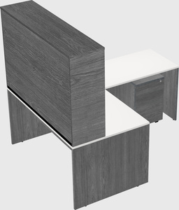 L-shaped office desk