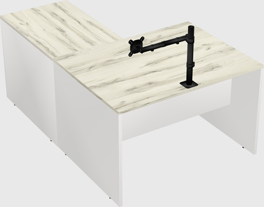L-shaped office desk
