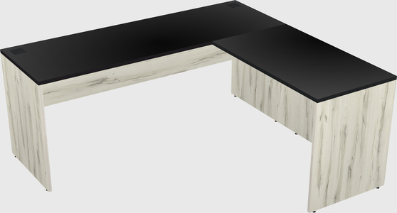 L-shaped office desk
