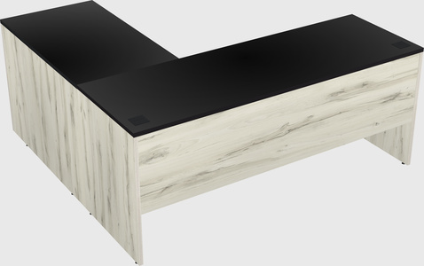 L-shaped office desk