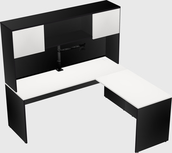 L-shaped office desk