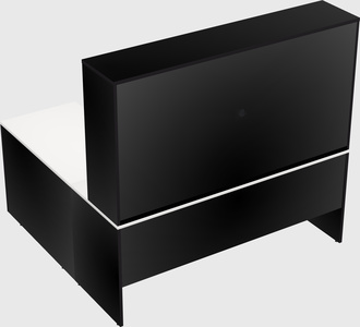 L-shaped office desk