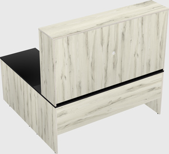 L-shaped office desk