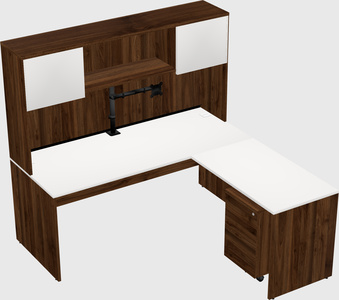 L-shaped office desk