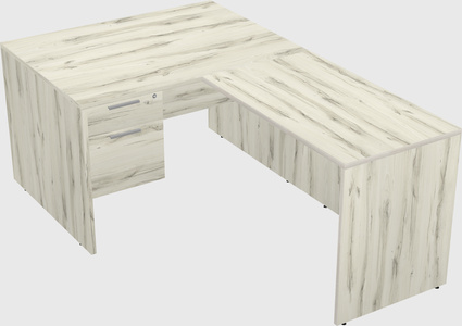 L-shaped office desk