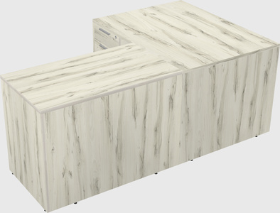 L-shaped office desk
