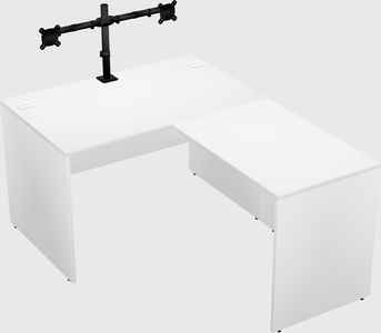 L-shaped office desk