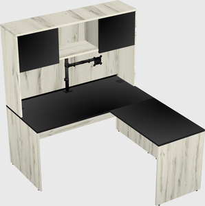 L-shaped office desk