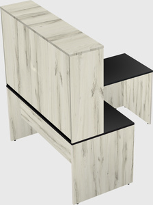 L-shaped office desk