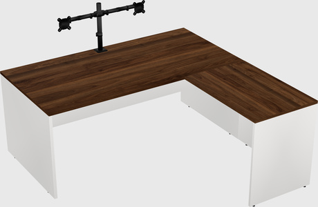 L-shaped office desk