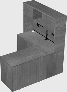 L-shaped office desk